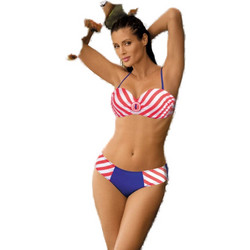 Marko Ariana Bikini Set με Ενίσχυση Λευκό Φούξια Royal Blue M-345