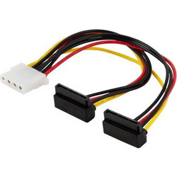 SAVIO AK-12 Καλώδιο Τροφοδοσίας 4-Pin Molex Female to 2 x 15-Pin SATA Female 0.18m Black