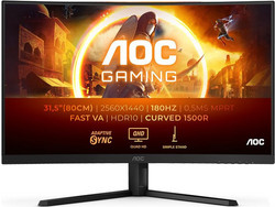 AOC CQ32G4VE VA HDR Curved Gaming Monitor 31.5" 2560x1440 QHD 180Hz 0.5ms
