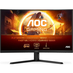 AOC CQ32G4VE VA HDR Curved Gaming Monitor 31.5" 2560x1440 QHD 180Hz 0.5ms
