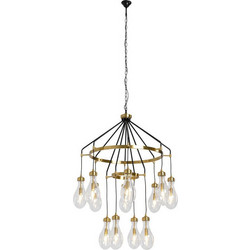 Kare Design Bell Κρεμαστό Φωτιστικό Οροφής Πολύφωτο Χρυσό 53737