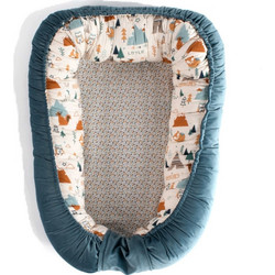 Linea Light Blue Βρεφικό Μαξιλάρι Φωλιά Υποαλλεργικό 80x60cm