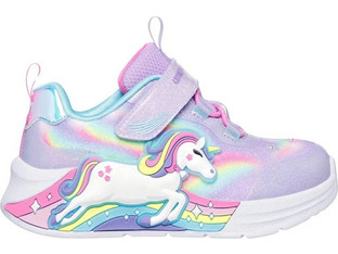 Skechers Unicorn Παιδικά Sneakers με Φωτάκια Μωβ 302298N-LVMT