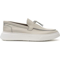 Perlamoda Ανδρικά Μοκασίνια Loafers Δερμάτινα Γκρι 394MOCI
