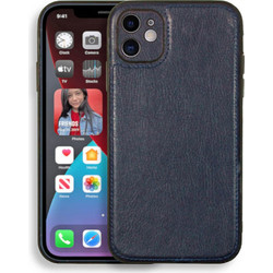 Bodycell Prestige Leather Back Cover Blue (iPhone 12)