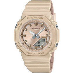 Casio G-Shock Γυναικείο Ρολόι Χρονογράφος με Μπεζ Λουράκι GMA-P2100ST-9AER