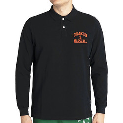Franklin & Marshall Ανδρική Μπλούζα Polo Μακρυμάνικη Μαύρη JM6004.000.3005P01-098