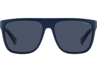 Polaroid Eyewear PLD2162S FLLC3 Ανδρικά Γυαλιά Ηλίου Τετράγωνα Κοκάλινα Μαύρα με Μαύρο Φακό