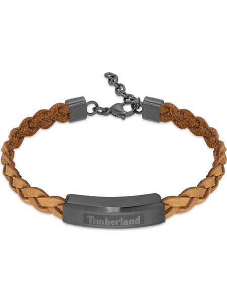 Timberland Ανδρικό Βραχιόλι από Δέρμα & Ατσάλι TDAGB0002103