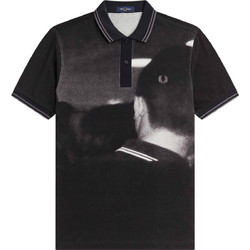 Fred Perry Ανδρική Μπλούζα Polo Κοντομάνικη Μαύρη M6610-102