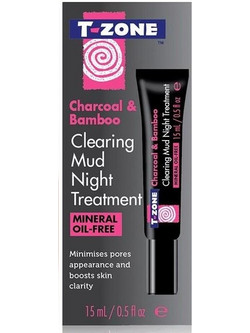 T Zone Charcoal & Bamboo Clearing Mud Night Treatment 15ml