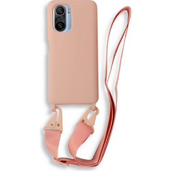 Bodycell Silicone Color Strap Back Cover Pink (Xiaomi Poco F3)
