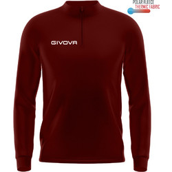 Givova Maglia Tecnica Sweatshirt Ανδρικό Αθλητικό Φούτερ Μπορντό MA023-0008