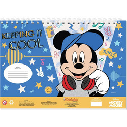 Disney Mickey Μπλοκ Ζωγραφικής A4 40 Φύλλων με Αυτοκόλλητα 518843