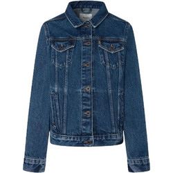 Pepe Jeans Γυναικείο Μπουφάν Τζιν Μακρύ Navy Μπλε PL402432CT9-000