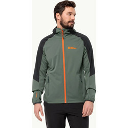 Jack Wolfskin Feldberg Αθλητικό Ανδρικό Μπουφάν Χειμωνιάτικο Softshell Αδιάβροχο Αντιανεμικό Πράσινο 1306922-4311