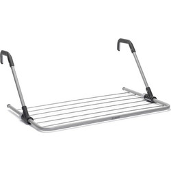 Brabantia 90300178 Κρεμαστή Απλώστρα Ρούχων για Κάγκελα Μπαλκονιού Μεταλλική 69x68x29cm με Μήκος Απλώματος 4.5m