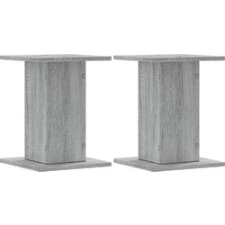 vidaXL 852650 Βάσεις Ηχείων Δαπέδου Grey Sonoma