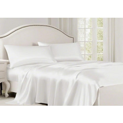 MayHome Σετ Σεντόνια King Size Βαμβακοσατέν 280x240 2219649701 Λευκό