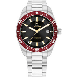Tommy Hilfiger TH85 Ανδρικό Ρολόι Αυτόματο με Ασημί Μεταλλικό Μπρασελέ 1792154