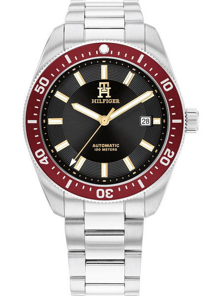 Tommy Hilfiger TH85 Ανδρικό Ρολόι Αυτόματο με Ασημί Μεταλλικό Μπρασελέ 1792154