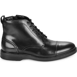 Clarks Aldwin Cap Ανδρικά Μποτάκια Δερμάτινα Μαύρα 26179732