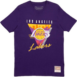 Mitchell & Ness NBA Los Angeles Ανδρικό Αθλητικό T-Shirt Μωβ BMTRINTL1057-LALPURP
