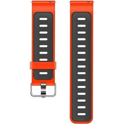 Beline 2Color Λουράκι Σιλικόνης Black / Red (Universal 20mm)