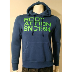 Body Action Ανδρικό Αθλητικό Φούτερ με Κουκούλα Μπλε 063414-04K-75