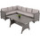 HomeMarkt Carson Σετ Σαλόνι Κήπου Rattan 2τμχ Γκρι HM6078.01