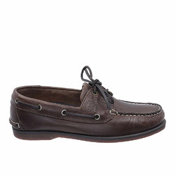 Texter Ανδρικά Μοκασίνια Boat Shoes Δερμάτινα Καφέ 10435