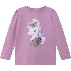 Name It Παιδικό T-Shirt Μακρυμάνικο Λιλά 13233741