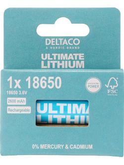 Deltaco Ultimate 18650 1τμχ
