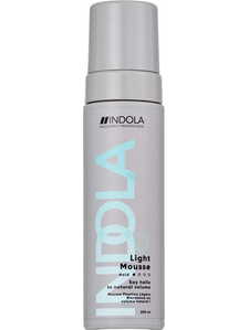 Indola Light Αφρός Μαλλιών για Λάμψη & Όγκο 200ml