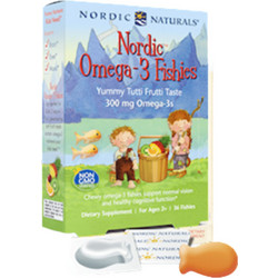 Nordic Naturals Omega 3 Fishies Ιχθυέλαιο για Παιδιά Tutti Frutti 36 Ζελεδάκια