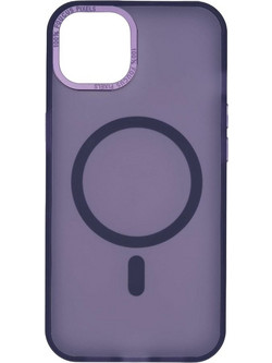 Sonique Magnetic Magmatte Back Cover Purple (iPhone 15 Plus)