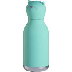 Asobu Besties Γάτα Παιδικό Παγούρι Θερμός Ανοξείδωτο BPA Free Τιρκουάζ 460ml