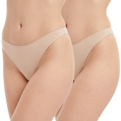 Minerva Γυναικεία String Χωρίς Ραφές Μπεζ 2Pack 90-81356-003