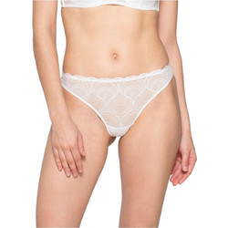Luna Pearl Γυναικείο Sexy Brazil με Δαντέλα Εκρού 26501