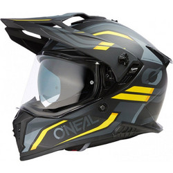 Oneal A-SRS V.24 Spike Black Grey Yellow Κράνος Μηχανής Full Face