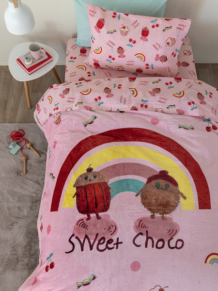 Palamaiki Παιδικό Κουβερτοπάπλωμα Μονό 160x220 SW103 Sweet Choco