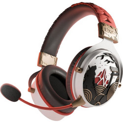 Lexip Ubisoft Assassins Creed Shadows Ασύρματο Gaming Headset Over Ear White Red