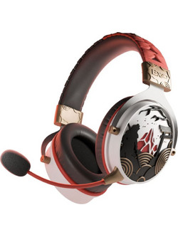 Lexip Ubisoft Assassins Creed Shadows Ασύρματο Gaming Headset Over Ear White Red
