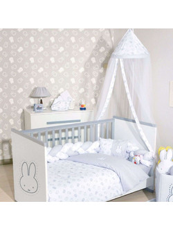 Miffy Des 55 Σετ Κούνιας Grey 6τμχ