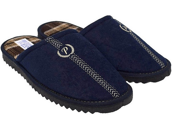 Fame Χειμερινές Ανδρικές Παντόφλες Navy Μπλε PB27