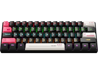 Onikuma G55 Μηχανικό Gaming Πληκτρολόγιο 60% RGB Black