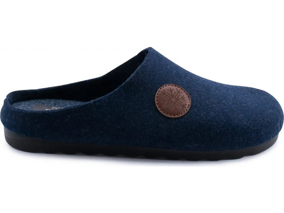 Love4shoes Χειμερινές Ανδρικές Παντόφλες Navy Μπλε 300-0144