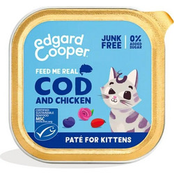 Edgard & Cooper Feed Me Real Kitten with Cod & Chicken 85gr