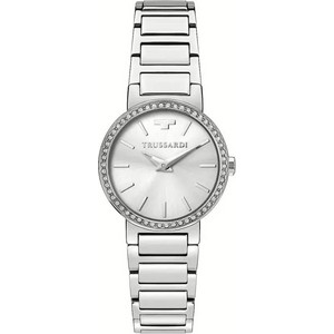 Trussardi T-Bridge Γυναικείο Ρολόι με Ασημί Μεταλλικό Μπρασελέ R2453171503 Trussardi T-Bridge Γυναικείο Ρολόι με Ασημί Μεταλλικό Μπρασελέ R2453171503