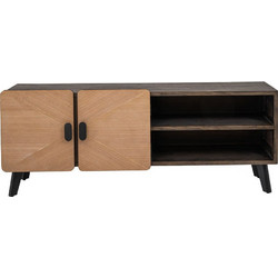 Iliadis Έπιπλο Τηλεόρασης Ξύλινο Καφέ Μ150xΠ40xΥ58cm 88200